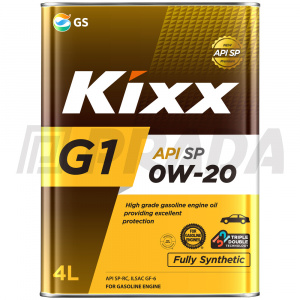 Kixx G1 0W20 SP Plus;  4L Synthetic motor oil