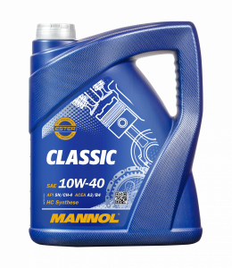 Mannol 7501 CLASSIC 10W40 sn/cf;   5L Полусинт. моторное масло