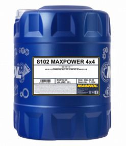Mannol 8102 MAXPOWER 4x4 75W140 gl-5 ls;  20L Синт. трансмис. масло