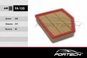 FA-150 FORTECH Воздушный фильтр BMW 5 V (E60, E61) (2003-2010) BMW 5 VI (F10, F11, F7) (2010-2016)