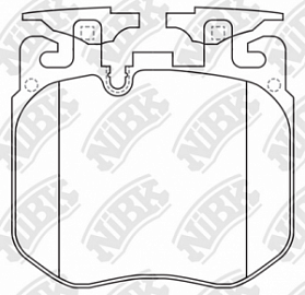 PN0735 NIBK Тормозные колодки передн.