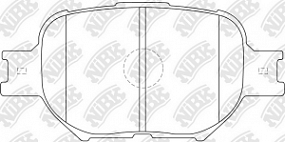 PN1430 NIBK Тормозные колодки передние Toyota corolla/celica 98-
