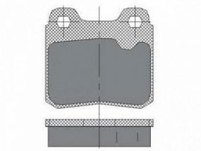 SP193 SCT Тормозные колодки задн.Opel Astra