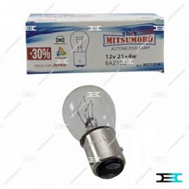 Mitsumoro P21/4W 12V 21+4W BAZ15d смещ. (стоп+габарит) (10шт.в уп.)