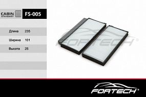 FS-005 FORTECH Салонный фильтр Kia rio 00-05