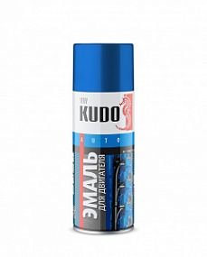KU5133 KUDO Эмаль для двигателя - Синяя; 520мл