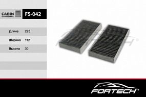 FS-042C FORTECH Угольный фильтр салона Honda civic VII, cr-v II