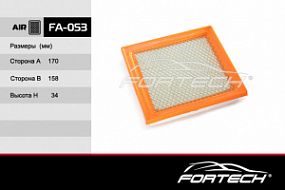 FA-053 FORTECH Воздушный фильтр Nissan micra II-III, note 06-