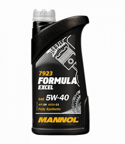 Mannol 7923 FORMULA EXCEL 5W40 SN C3;  1L Синт. моторное масло
