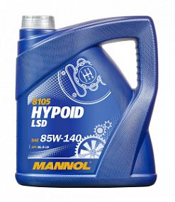 Mannol 8105 HYPOID LSD 85W140 gl-5 ls;   4L Гипоид. трансмис. масло