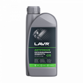 Lavr ANTIFREEZE G11 Hybrid Technology;  1кг Зеленый антифриз (-45С)