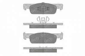 SP663 SCT Тормозные колодки передн. Renault logan -10, sandero -12
