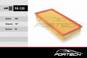 FA-120 FORTECH Воздушный фильтр Cayenne 02-; Toureg 02-; Q7 06-