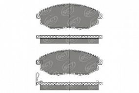 SP669 SCT Тормозные колодки передн.CHEVROLET, DAEWOO, SUZUKI