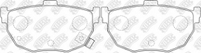 PN2130 NIBK Тормозные колодки задние