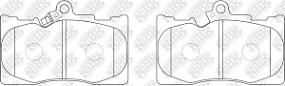 PN1547 NIBK Тормозные колодки передние Lexus gs300/gs450/rx350 05-