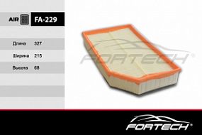 FA-229 FORTECH Воздушный фильтр Volvo xc90 2.5-3.0d 02-