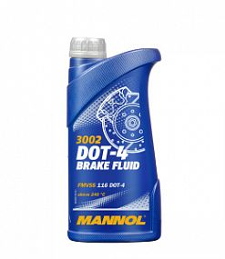 Mannol 3002 DOT-4 Brake Fluid; 0,455L Тормозная жидкость