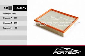 FA-075 FORTECH Воздушный фильтр Ssangyong actyon/kyron/rodius 05-