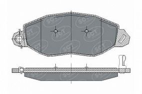 SP281 SCT Тормозные колодки передн. Ford Transit 00-