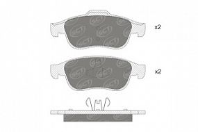 SP737 SCT Тормозные колодки передние Renault duster 15-, duster/fluence/megane III 08-
