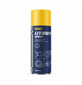 Mannol 9881 LITHIUM SPRAY; 400ML Аэрозольная литиевая смазка