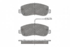 SP702 SCT Тормозные колодки передн.NISSAN, OPEL, RENAULT