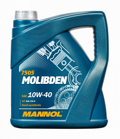 Mannol 7505 MOLIBDEN 10W40 sl/cf;   4L Полусинт. моторное масло