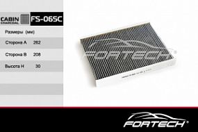 FS-065C FORTECH Угольный фильтр салона Hyundai santa fe 10-