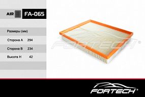 FA-065 FORTECH Воздушный фильтр Opel astra G/H; Cadillac