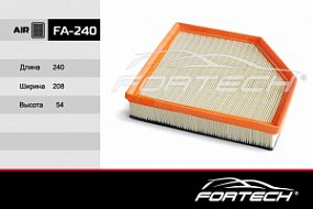 FA-240 FORTECH Воздушный фильтр Volvo s80/v70/xc70 07-