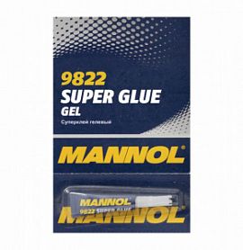 Mannol 9822 HEL SUPER GLUE; 3G Гель-Суперклей (min.12шт)