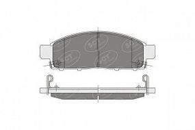 SP333 SCT Тормозные колодки (комплект 4 шт.) 