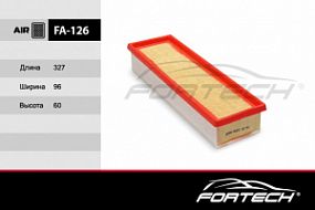 FA-126 FORTECH Воздушный фильтр Lada largus 8клап; Renault logan 12-