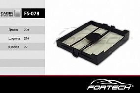 FS-078 FORTECH Салонный фильтр Subaru forester 02-08; impreza 09-; Nissan