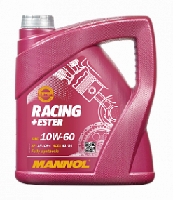 Mannol 7902 RACING+ESTER 10W60 SN/SM/CF;   4L Синт. моторное масло