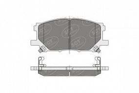 SP348 SCT Тормозные колодки передние Lexus rx300/350/400 04-