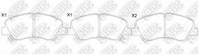 PN0592 NIBK Тормозные колодки передние Hyundai elantra/solaris 11-; Kia ceed/cerato/rio 11-