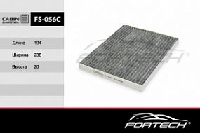 FS-056C FORTECH Угольный фильтр салона Kia sportage 04-; Hyundai ix35 09-, tucson 04-