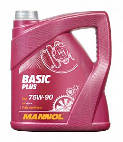Mannol 8108 BASIC PLUS 75W90 gl-4+;  4L Синт. трансмис. масло