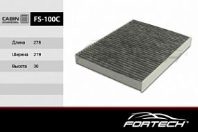 FS-100C FORTECH Угольный фильтр салона Cayenne; Touareg; Q7 02-