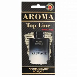 AROMA Top Line Ароматизатор воздуха №55  картон - Dior Sauvage