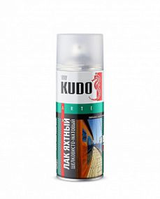 KU9005 KUDO ЛАК универсальный яхтный ШЕЛКОВИСТО-МАТОВЫЙ; 520мл