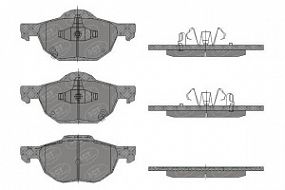 SP447 SCT Тормозные колодки передн. Honda accord 07-