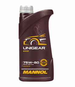 Mannol 8109 UNIGEAR 75W80 gl-4/gl-5;  1L Синт. трансм. масло