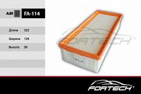 FA-114 FORTECH Воздушный фильтр Audi a4/a5 1.8-2.0 07-