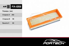 FA-093 FORTECH Воздушный фильтр Fiat grande punto/500/albea 05-