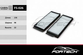 FS-026 FORTECH Салонный фильтр Mazda 3 03-, 5 05-