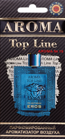 AROMA Top Line Ароматизатор воздуха №19  картон - Versace Eros