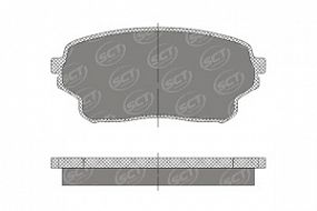 SP693 SCT Тормозные колодки передн. Suzuki grand vitara 05-